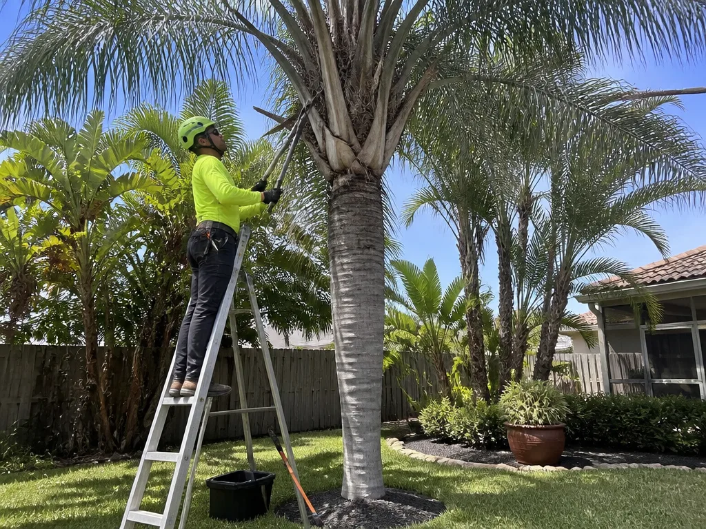Palm Tree Trimming